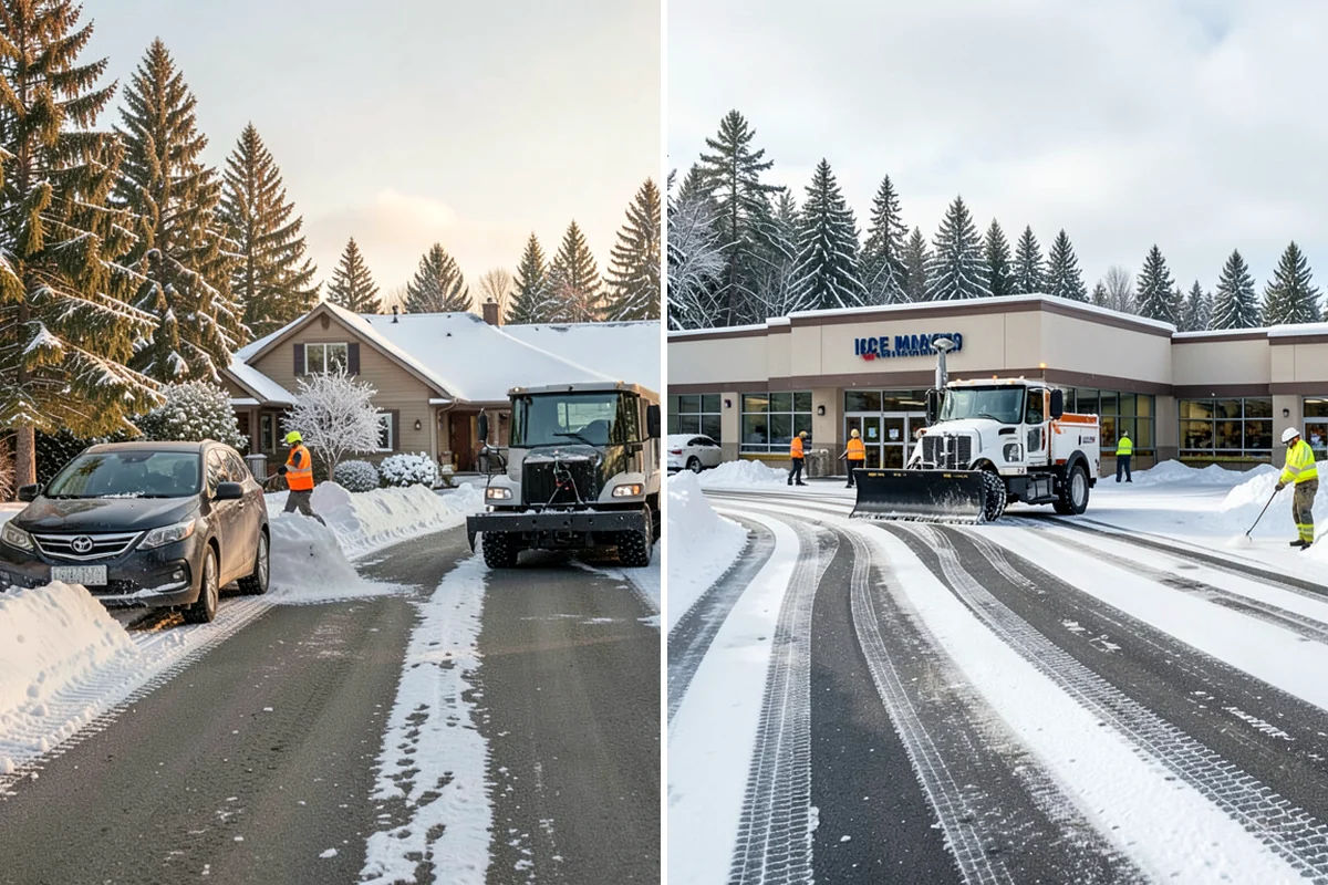 Condominium Deicing in Federal Way, King County, WA - Identify main entrances, ramp thresholds, and shared walk segments