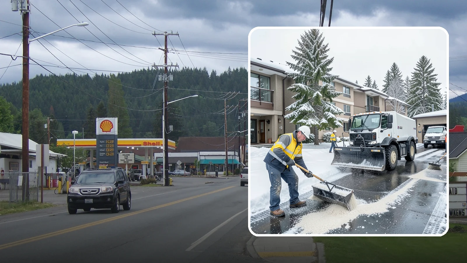 Condominium Deicing in Granite Falls, Snohomish County, WA - Deicing built for condominium properties, focused on entry lobbies, garage ramps, and shared walks where owner and visitor...