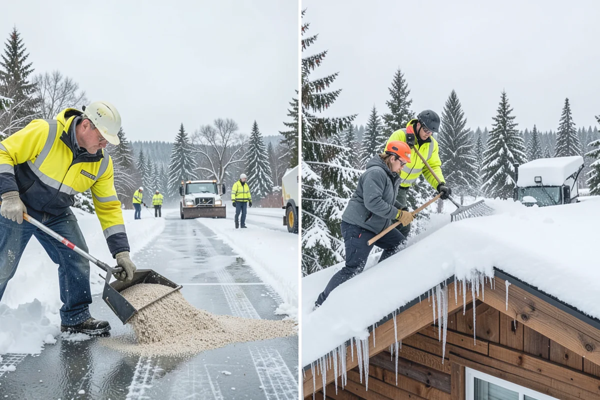 Condominium Deicing in Granite Falls, Snohomish County, WA - Identify main entrances, ramp thresholds, and shared walk segments