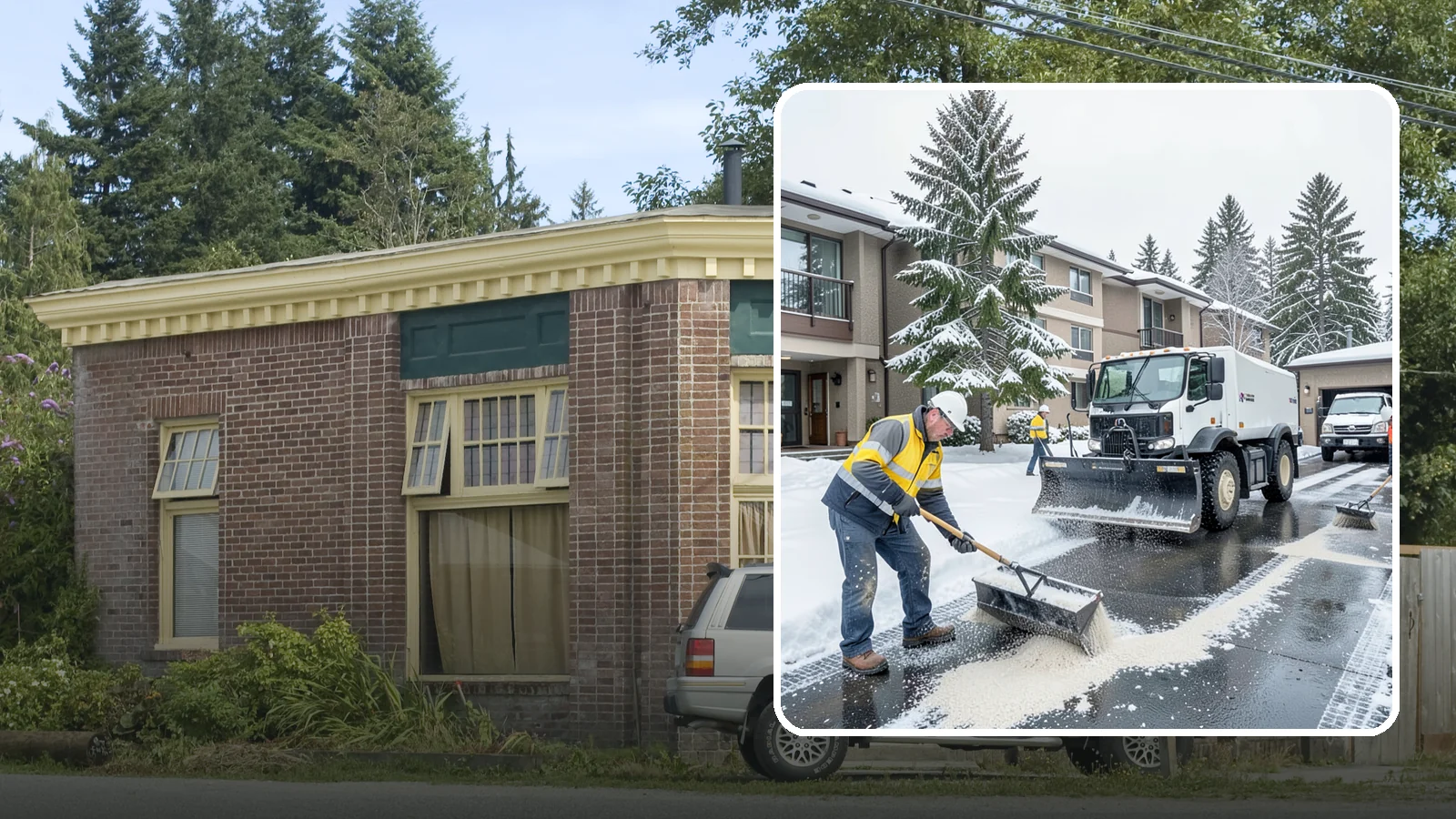 Condominium Deicing in Hamilton, Skagit County, WA - Deicing built for condominium properties, focused on entry lobbies, garage ramps, and shared walks where owner and visitor...