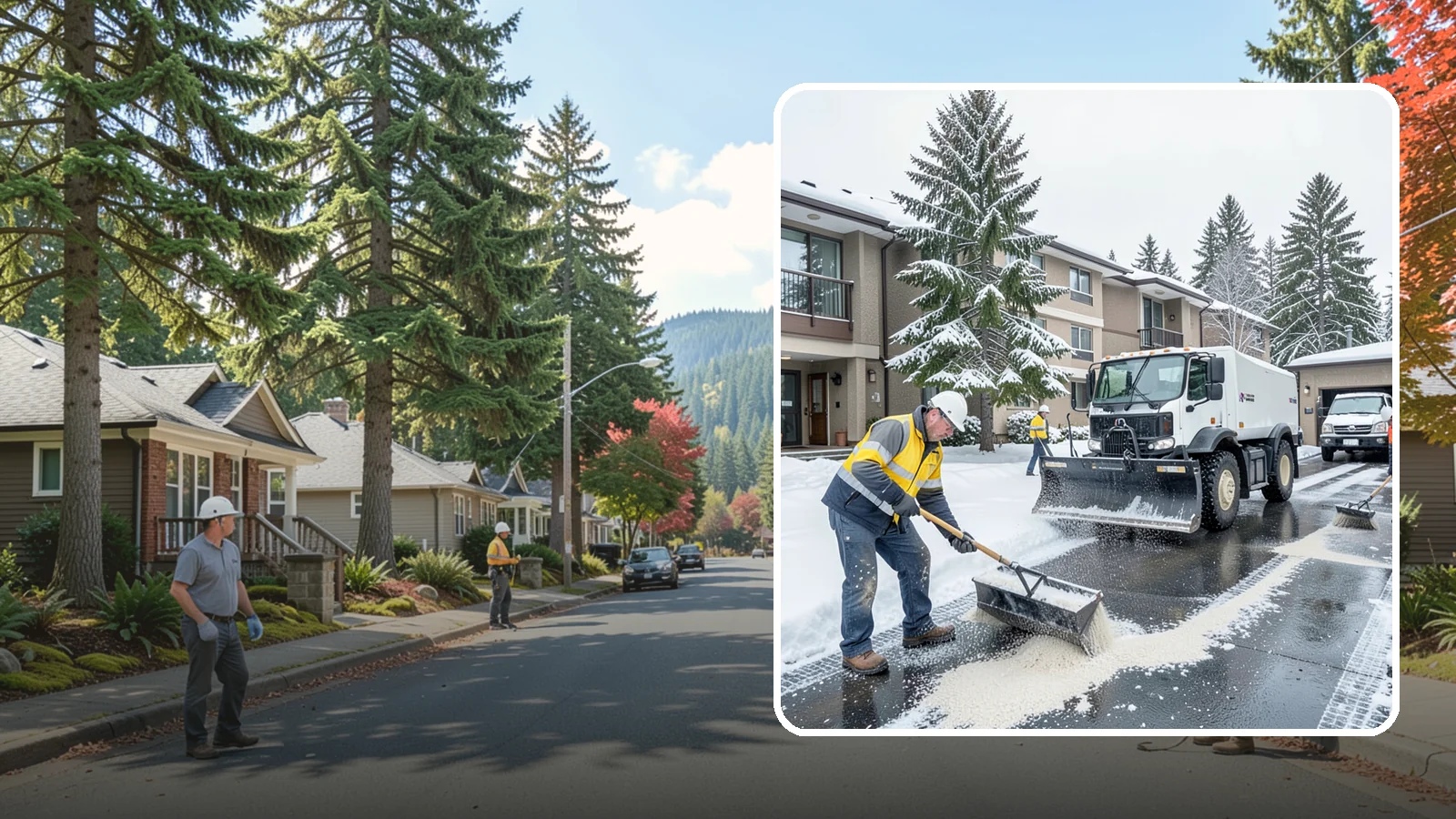 Condominium Deicing in Hunts Point, King County, WA - Deicing built for condominium properties, focused on entry lobbies, garage ramps, and shared walks where owner and visitor...