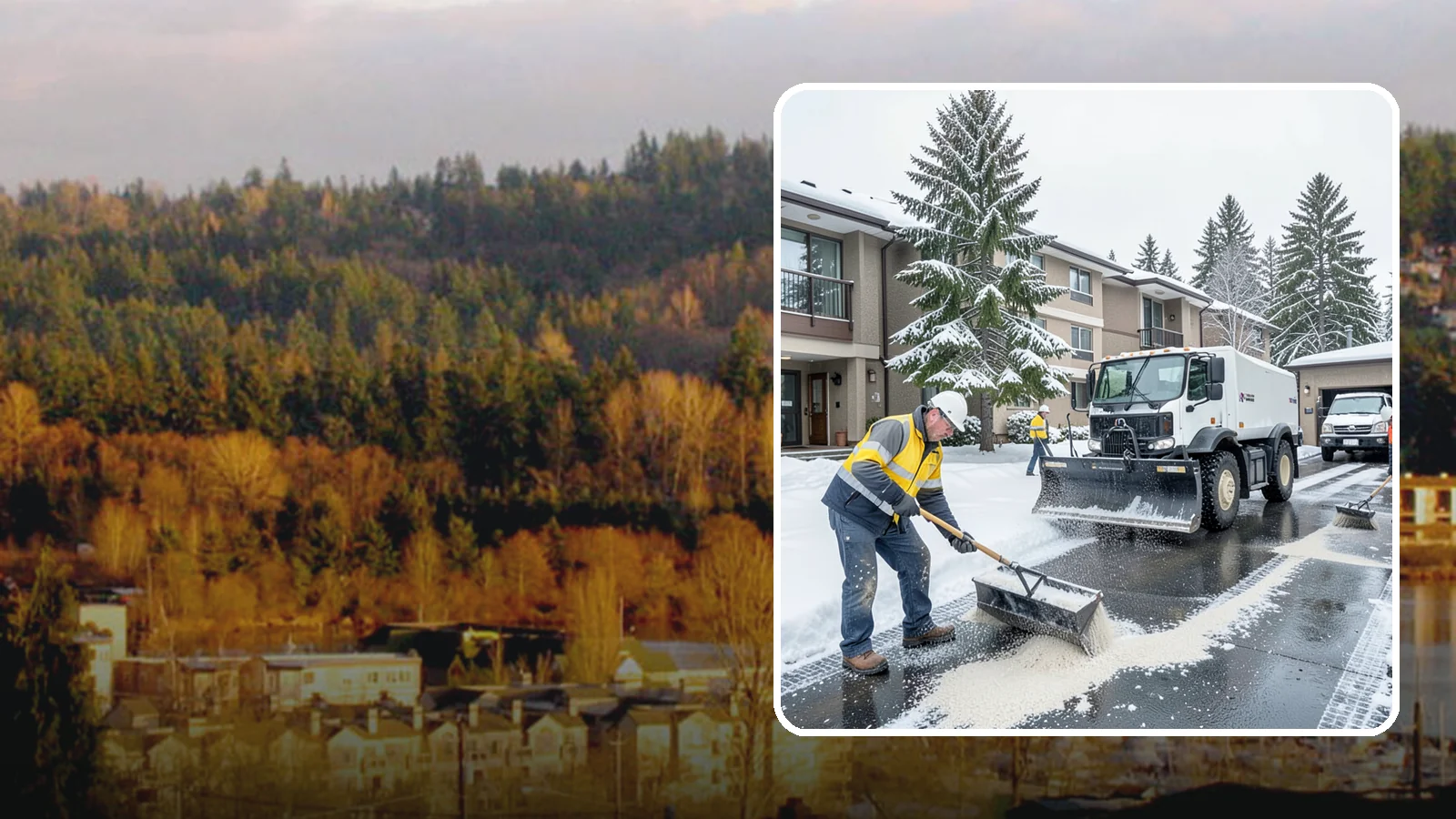 Condominium Deicing in Kenmore, King County, WA - Deicing built for condominium properties, focused on entry lobbies, garage ramps, and shared walks where owner and visitor...