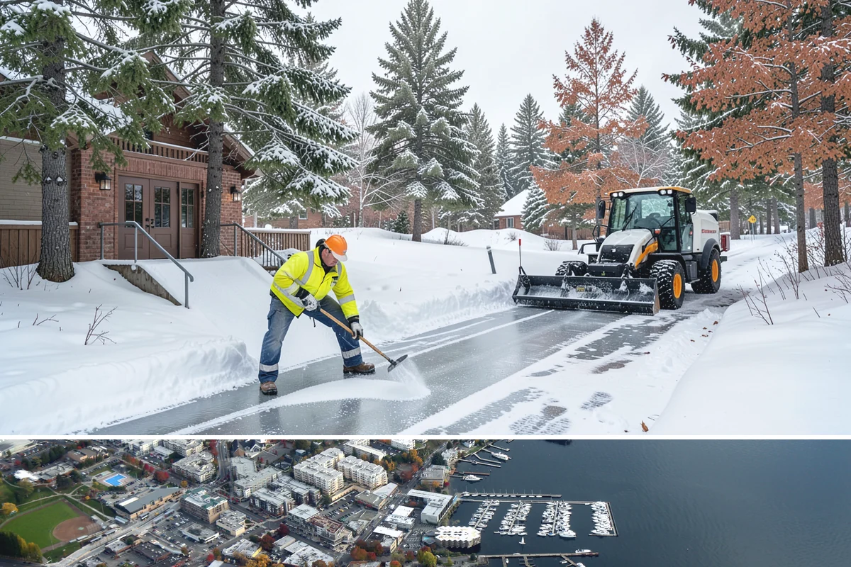 Condominium Deicing in Kirkland, King County, WA - The program runs across the heart of winter, intensifying whenever a cold front stalls over the lowlands and drives repeated...