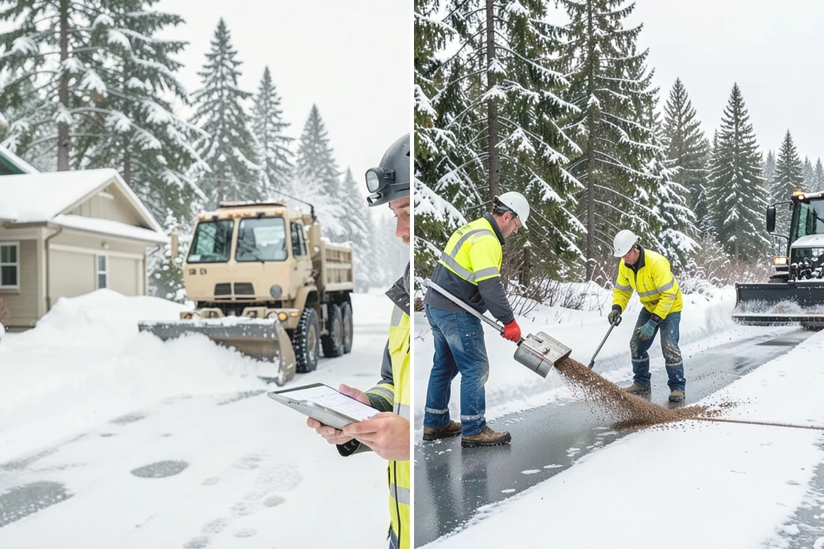 Condominium Deicing in La Conner, Skagit County, WA - Identify main entrances, ramp thresholds, and shared walk segments