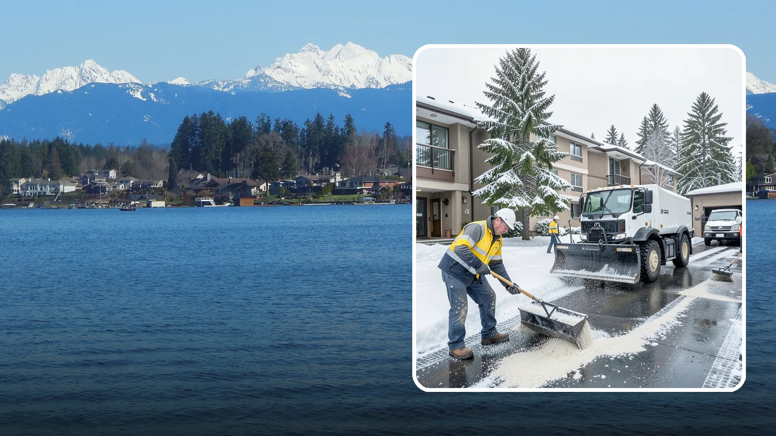 Condominium Deicing in Lake Stevens, Snohomish County, WA - Deicing built for condominium properties, focused on entry lobbies, garage ramps, and shared walks where owner and visitor...