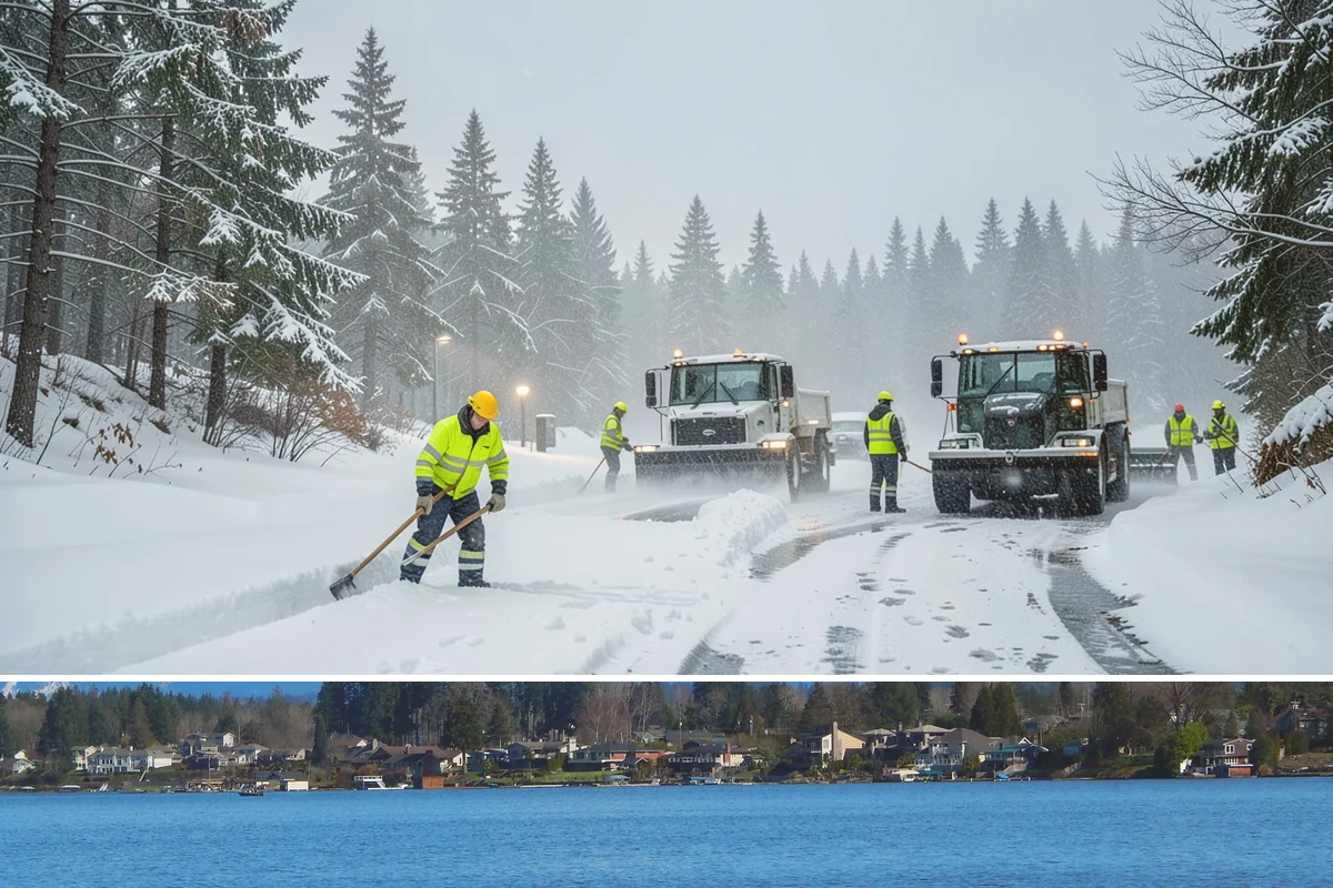 Condominium Deicing in Lake Stevens, Snohomish County, WA - The program runs across the heart of winter, intensifying whenever a cold front stalls over the lowlands and drives repeated...