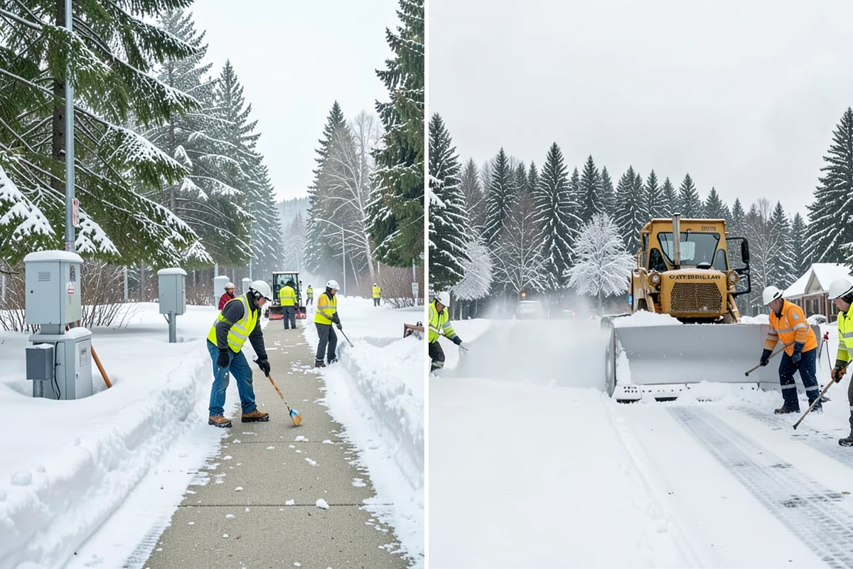 Condominium Deicing in Lyman, Skagit County, WA - Identify main entrances, ramp thresholds, and shared walk segments