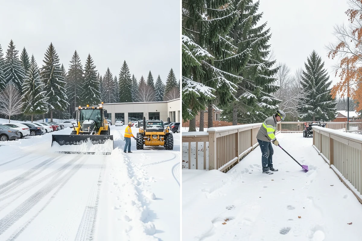 Condominium Deicing in Mercer Island, King County, WA - Identify main entrances, ramp thresholds, and shared walk segments