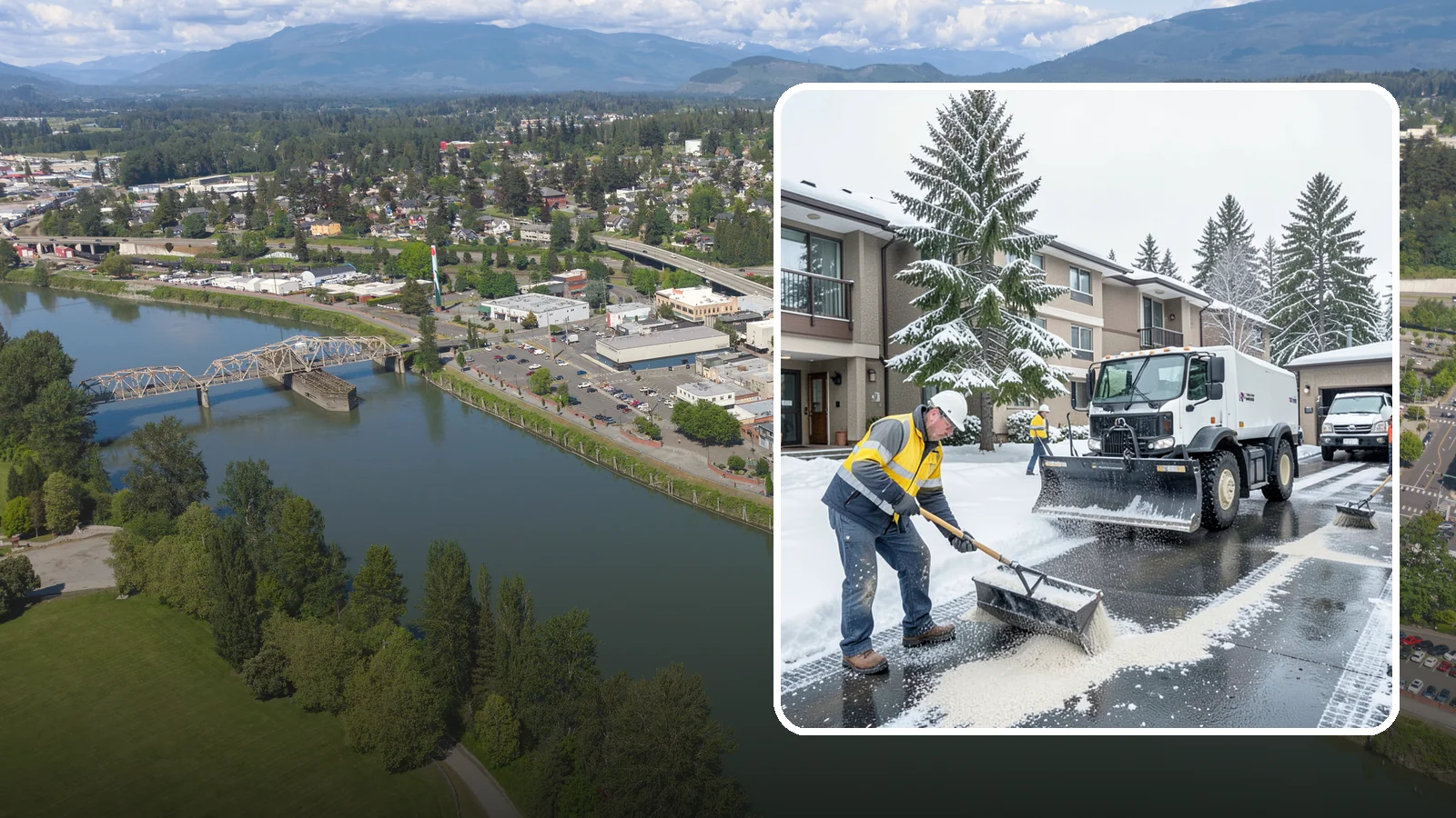 Condominium Deicing in Mount Vernon, Skagit County, WA - Deicing built for condominium properties, focused on entry lobbies, garage ramps, and shared walks where owner and visitor...