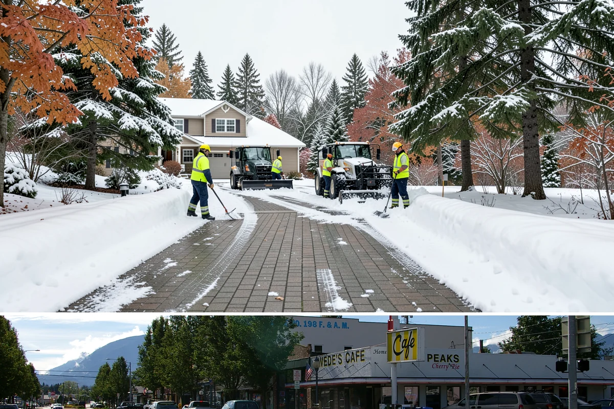 Condominium Deicing in North Bend, King County, WA - The program runs across the heart of winter, intensifying whenever a cold front stalls over the lowlands and drives repeated...