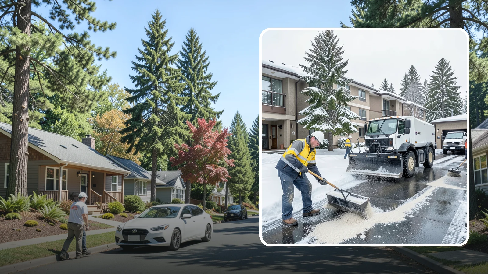 Condominium Deicing in Orting, Pierce County, WA - Deicing built for condominium properties, focused on entry lobbies, garage ramps, and shared walks where owner and visitor...