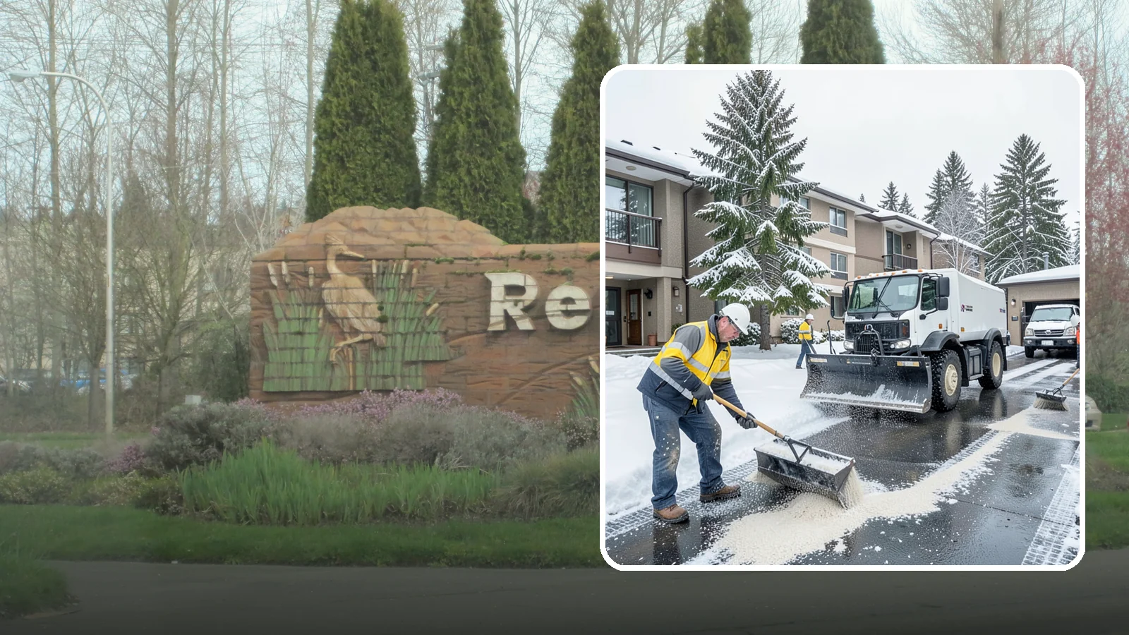Condominium Deicing in Renton, King County, WA - Deicing built for condominium properties, focused on entry lobbies, garage ramps, and shared walks where owner and visitor...