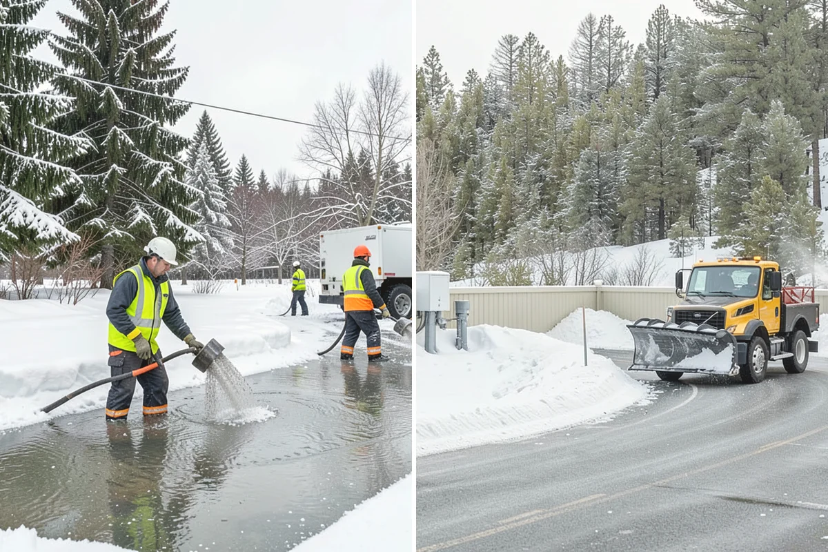 Condominium Deicing in Ruston, Pierce County, WA - Identify main entrances, ramp thresholds, and shared walk segments