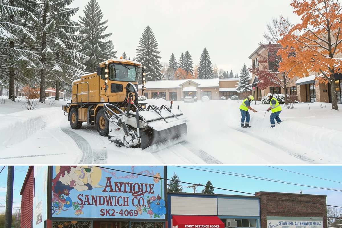 Condominium Deicing in Ruston, Pierce County, WA - The program runs across the heart of winter, intensifying whenever a cold front stalls over the lowlands and drives repeated...