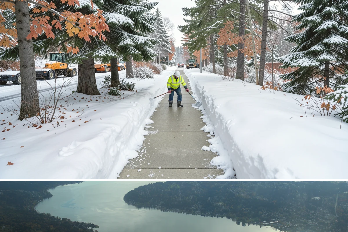 Condominium Deicing in Sammamish, King County, WA - The program runs across the heart of winter, intensifying whenever a cold front stalls over the lowlands and drives repeated...
