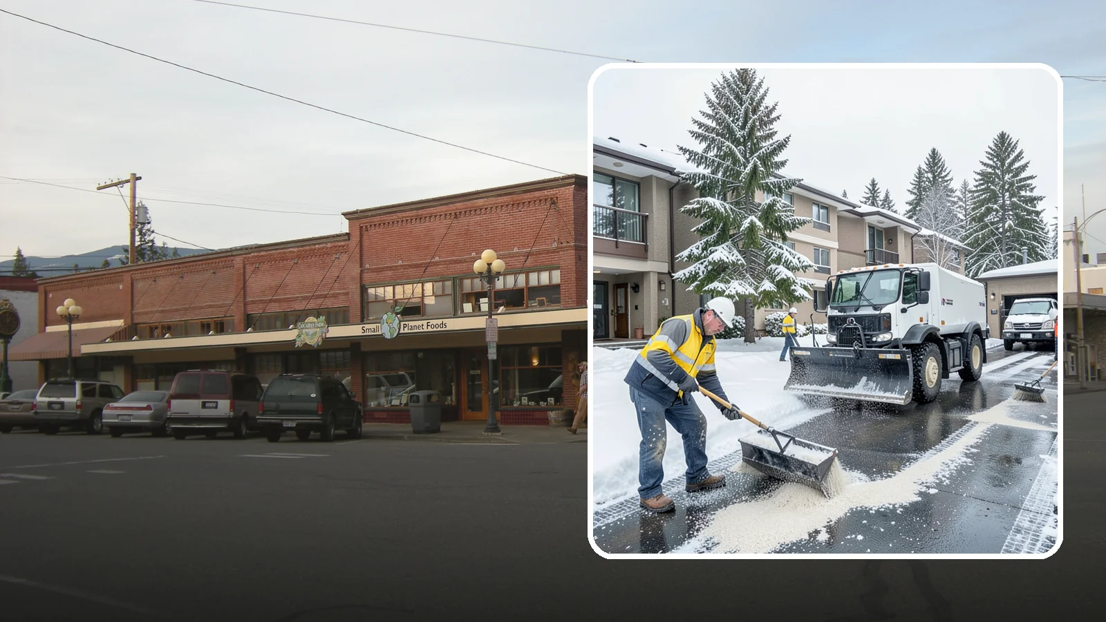 Condominium Deicing in Sedro-Woolley, Skagit County, WA - Deicing built for condominium properties, focused on entry lobbies, garage ramps, and shared walks where owner and visitor...
