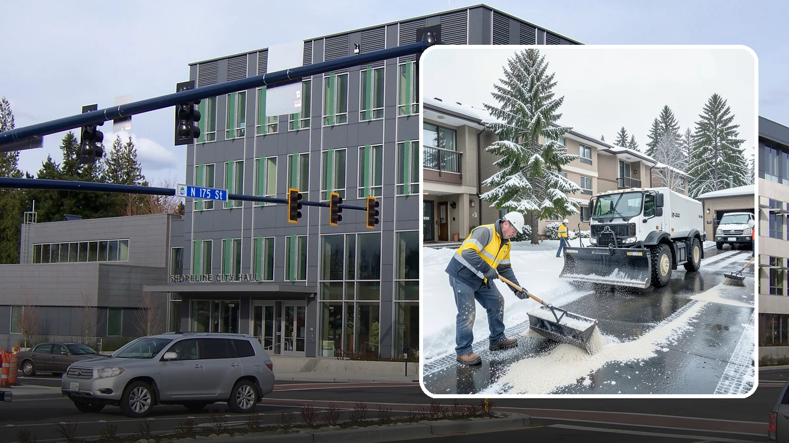 Condominium Deicing in Shoreline, King County, WA - Deicing built for condominium properties, focused on entry lobbies, garage ramps, and shared walks where owner and visitor...
