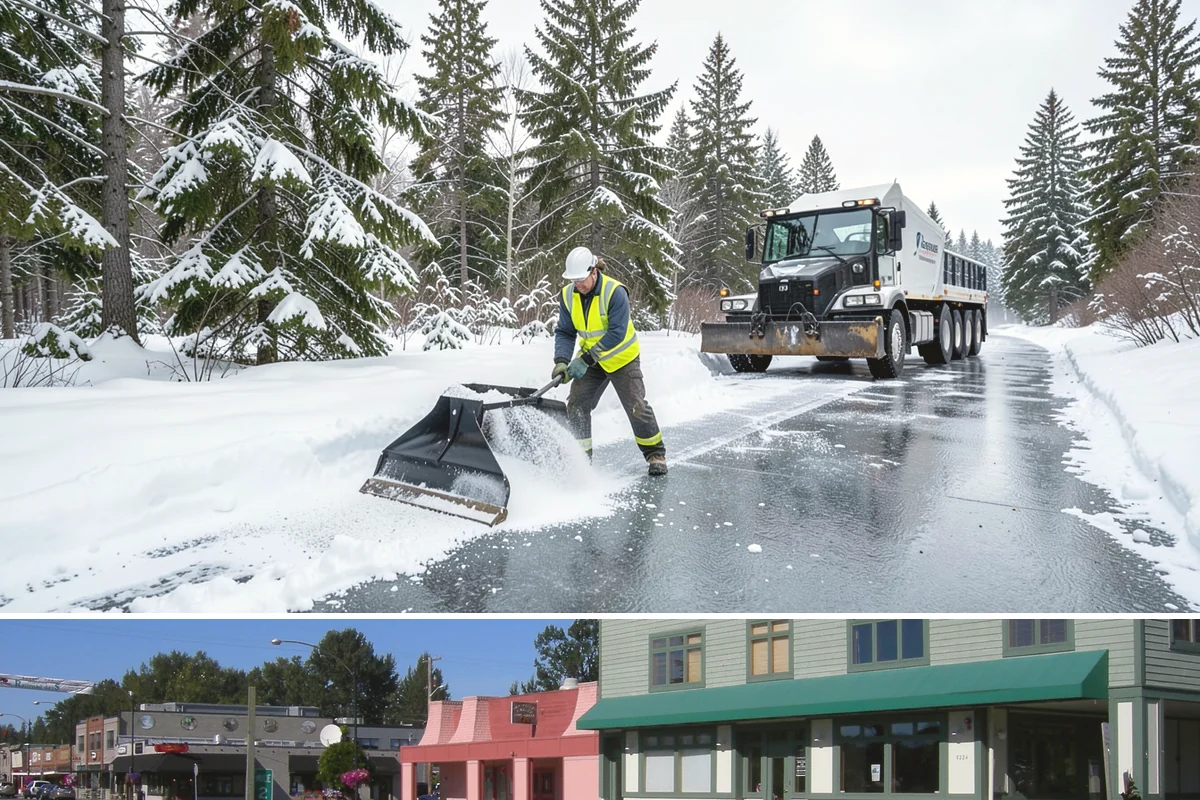 Condominium Deicing in Snoqualmie, King County, WA - The program runs across the heart of winter, intensifying whenever a cold front stalls over the lowlands and drives repeated...