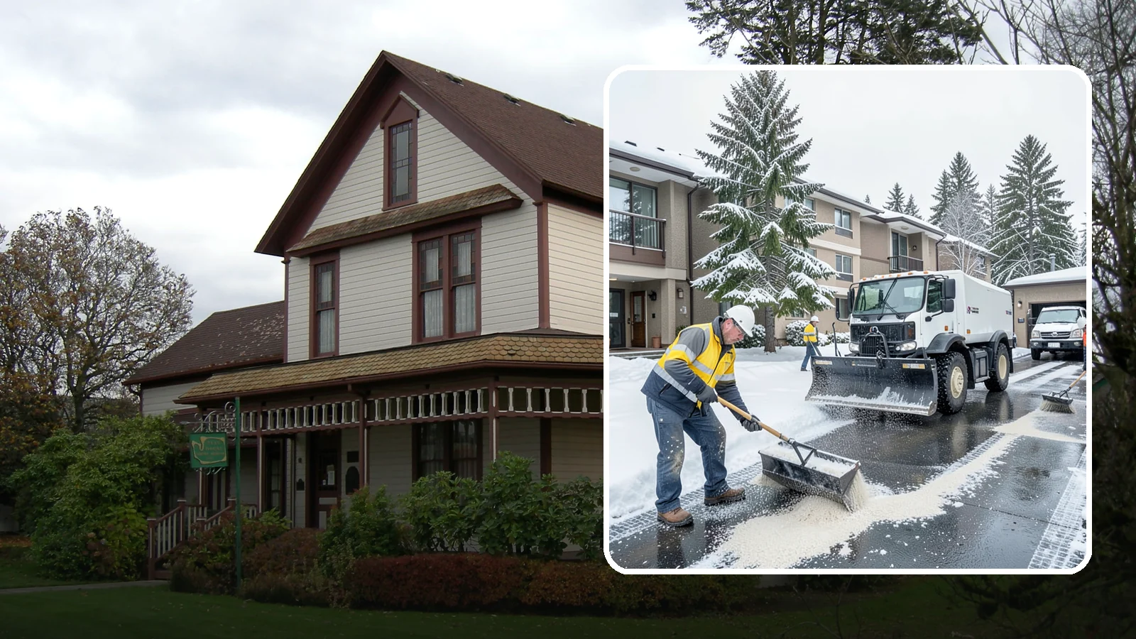Condominium Deicing in Sumner, Pierce County, WA - Deicing built for condominium properties, focused on entry lobbies, garage ramps, and shared walks where owner and visitor...