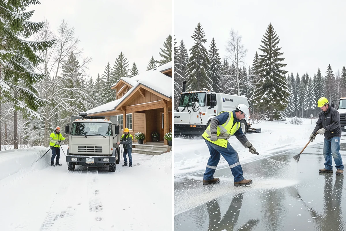 Condominium Deicing in University Place, Pierce County, WA - Identify main entrances, ramp thresholds, and shared walk segments