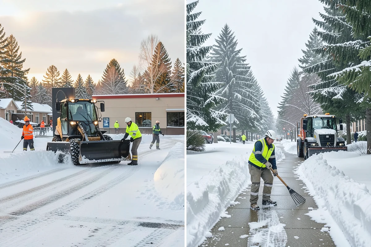 Condominium Parking Lot Snow Removal in Auburn, King County, WA - Inspect the lot, garage ramps, and interior pinch points with association contacts