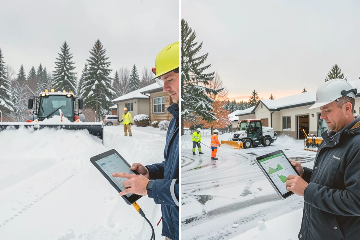 Condominium Parking Lot Snow Removal in Bellevue, King County, WA - Inspect the lot, garage ramps, and interior pinch points with association contacts