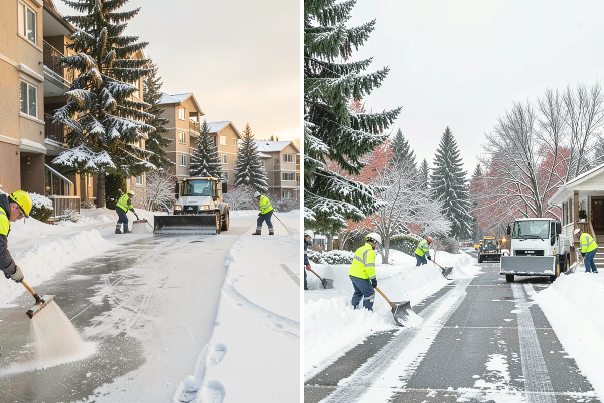 Condominium Parking Lot Snow Removal in Black Diamond, King County, WA - Inspect the lot, garage ramps, and interior pinch points with association contacts