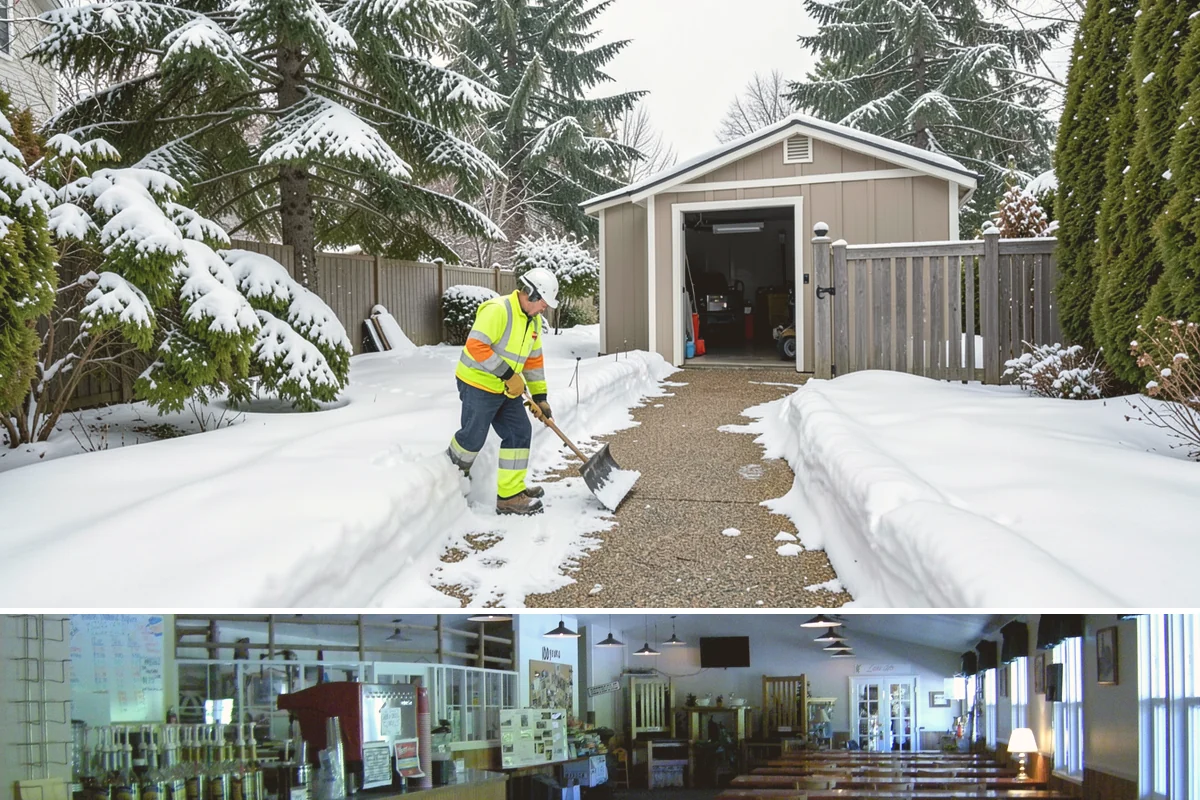 Condominium Parking Lot Snow Removal in Black Diamond, King County, WA - Condominium lots in the Puget Sound region see peak snow activity from mid-December through February during repeated freeze-thaw...