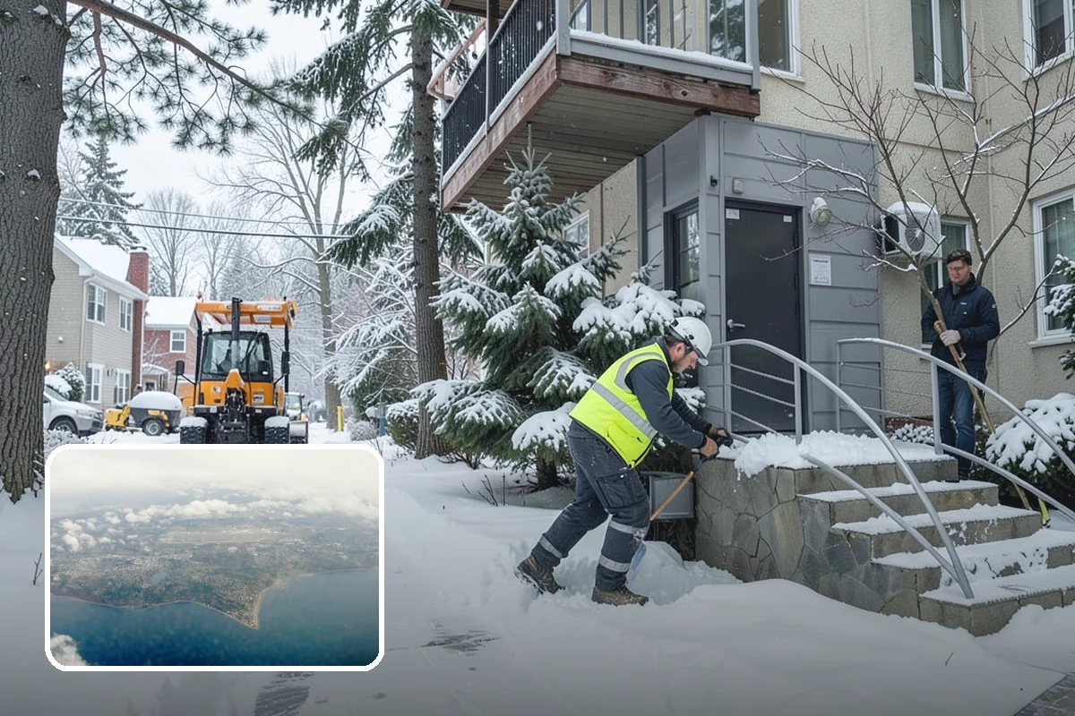Condominium Parking Lot Snow Removal in Burien, King County, WA - Owner and guest stalls are cleared without residents shoveling their own spaces