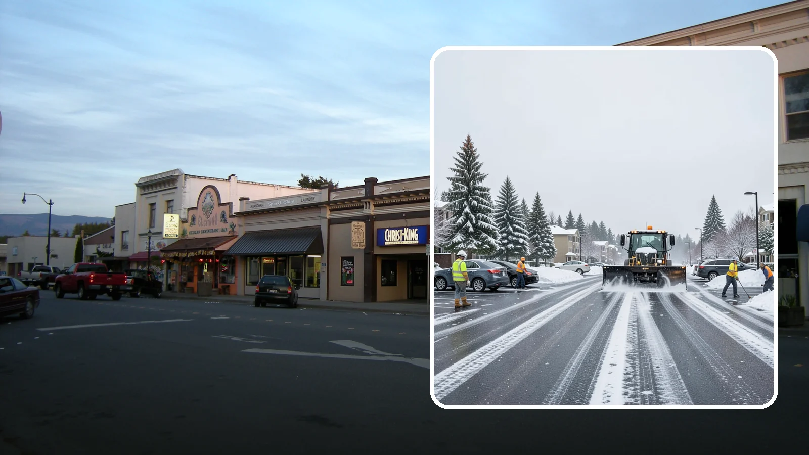 Condominium Parking Lot Snow Removal in Burlington, Skagit County, WA - We keep condominium owner and guest lots clear so residents protect their own vehicles during Western Washington snow events.