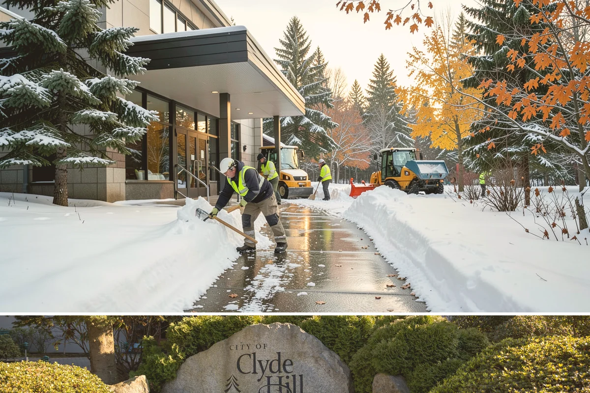 Condominium Parking Lot Snow Removal in Clyde Hill, King County, WA - Condominium lots in the Puget Sound region see peak snow activity from mid-December through February during repeated freeze-thaw...