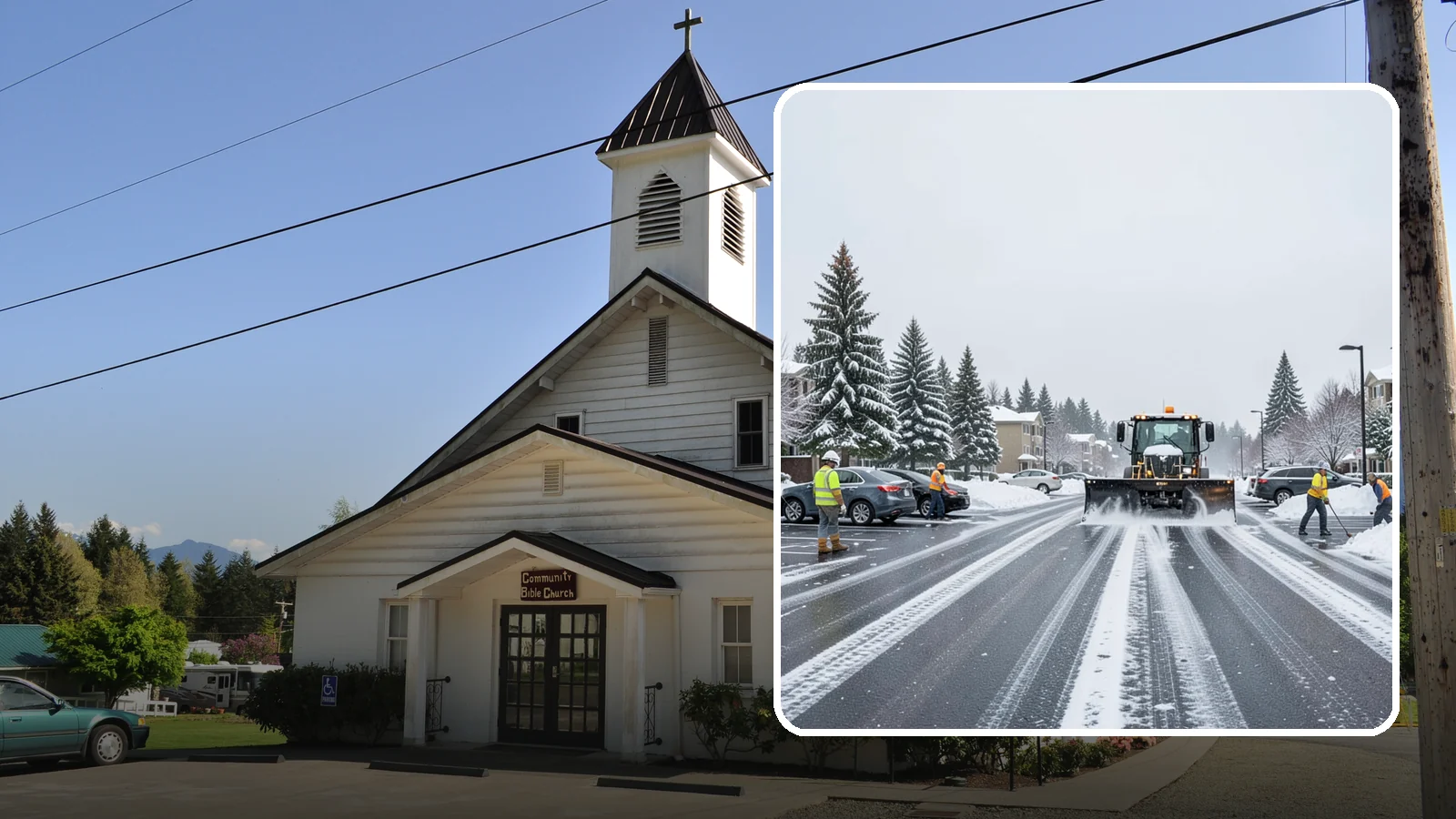 Condominium Parking Lot Snow Removal in Concrete, Skagit County, WA - We keep condominium owner and guest lots clear so residents protect their own vehicles during Western Washington snow events.