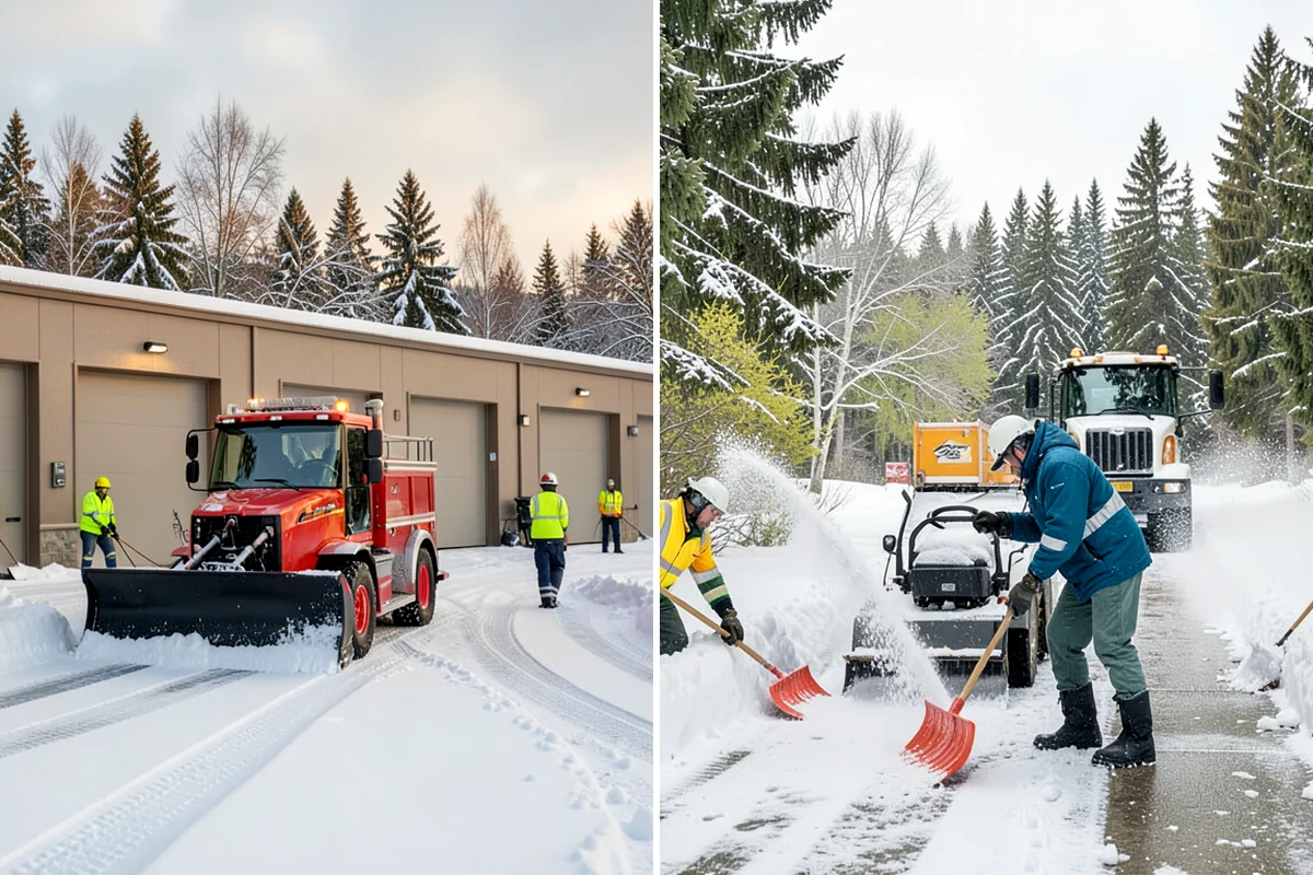 Condominium Parking Lot Snow Removal in Concrete, Skagit County, WA - Inspect the lot, garage ramps, and interior pinch points with association contacts