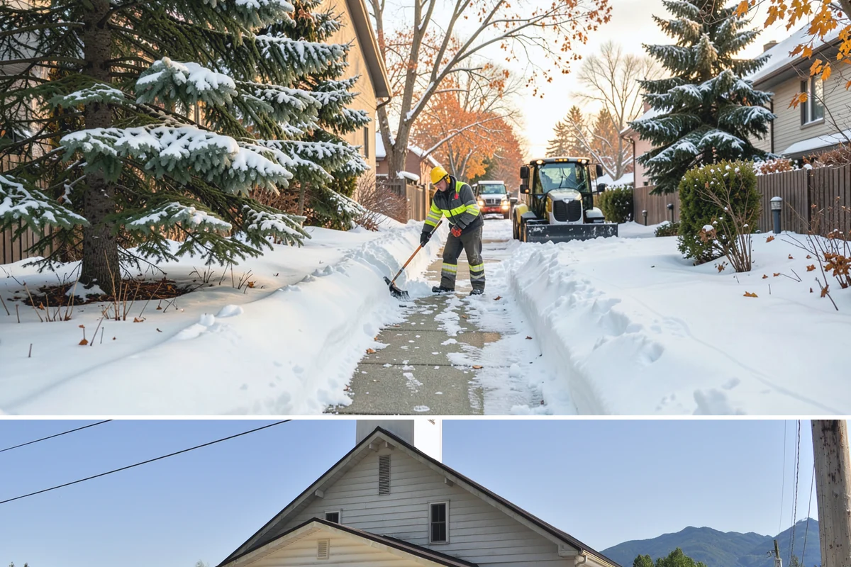 Condominium Parking Lot Snow Removal in Concrete, Skagit County, WA - Condominium lots in the Puget Sound region see peak snow activity from mid-December through February during repeated freeze-thaw...