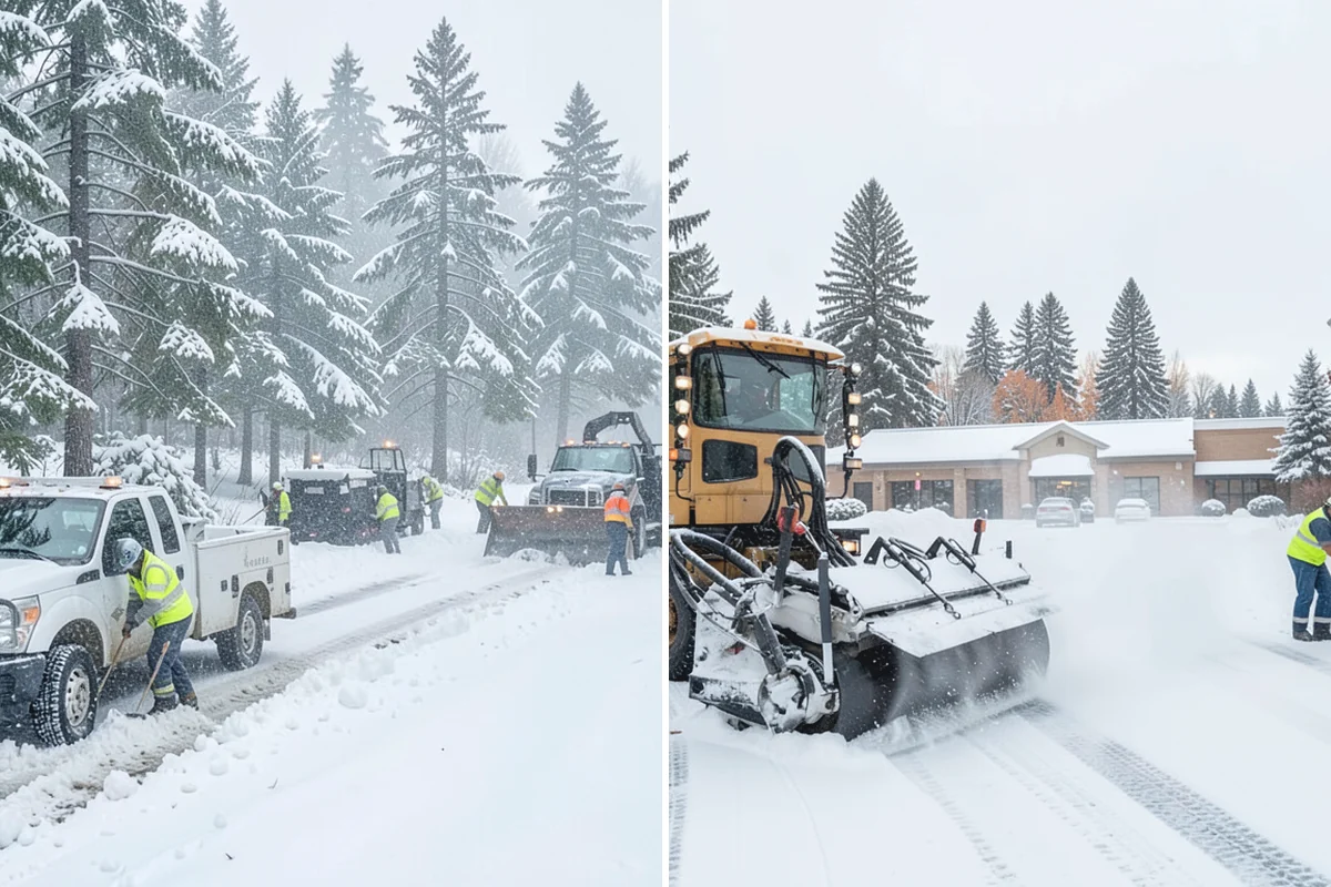 Condominium Parking Lot Snow Removal in Coupeville, Island County, WA - Inspect the lot, garage ramps, and interior pinch points with association contacts