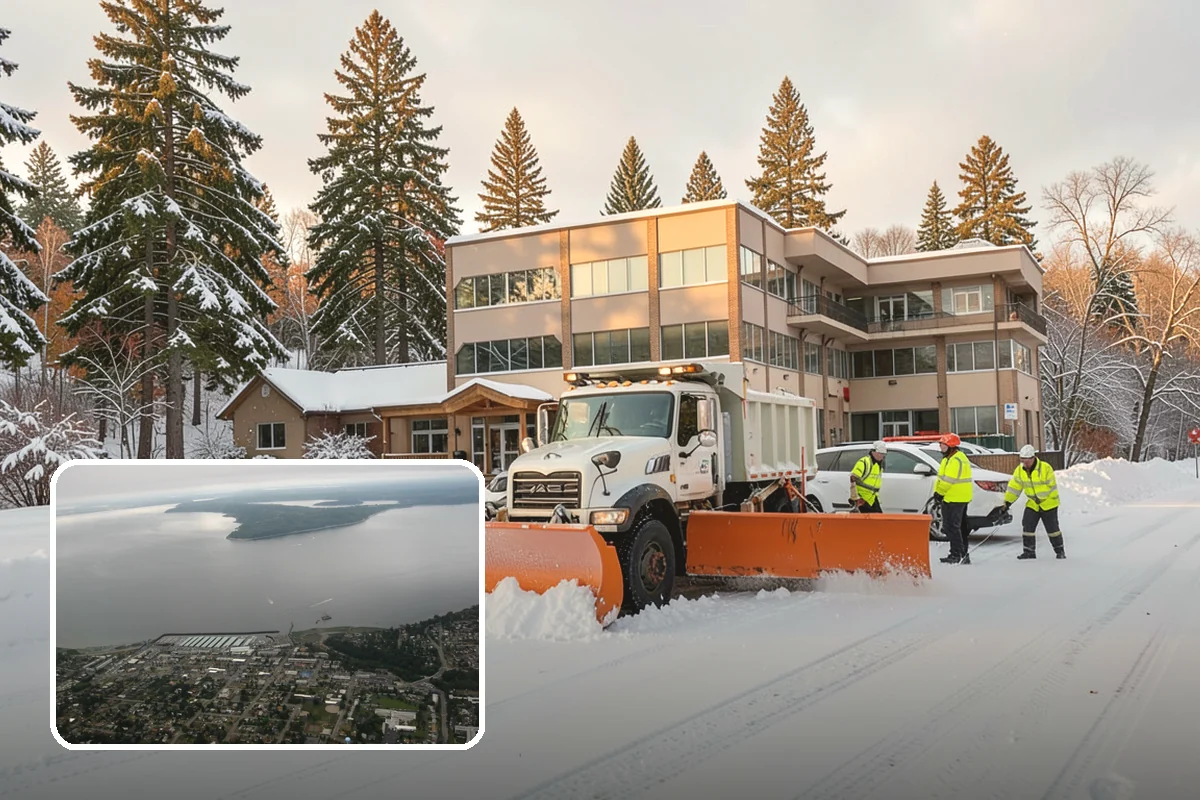 Condominium Parking Lot Snow Removal in Des Moines, King County, WA - Owner and guest stalls are cleared without residents shoveling their own spaces
