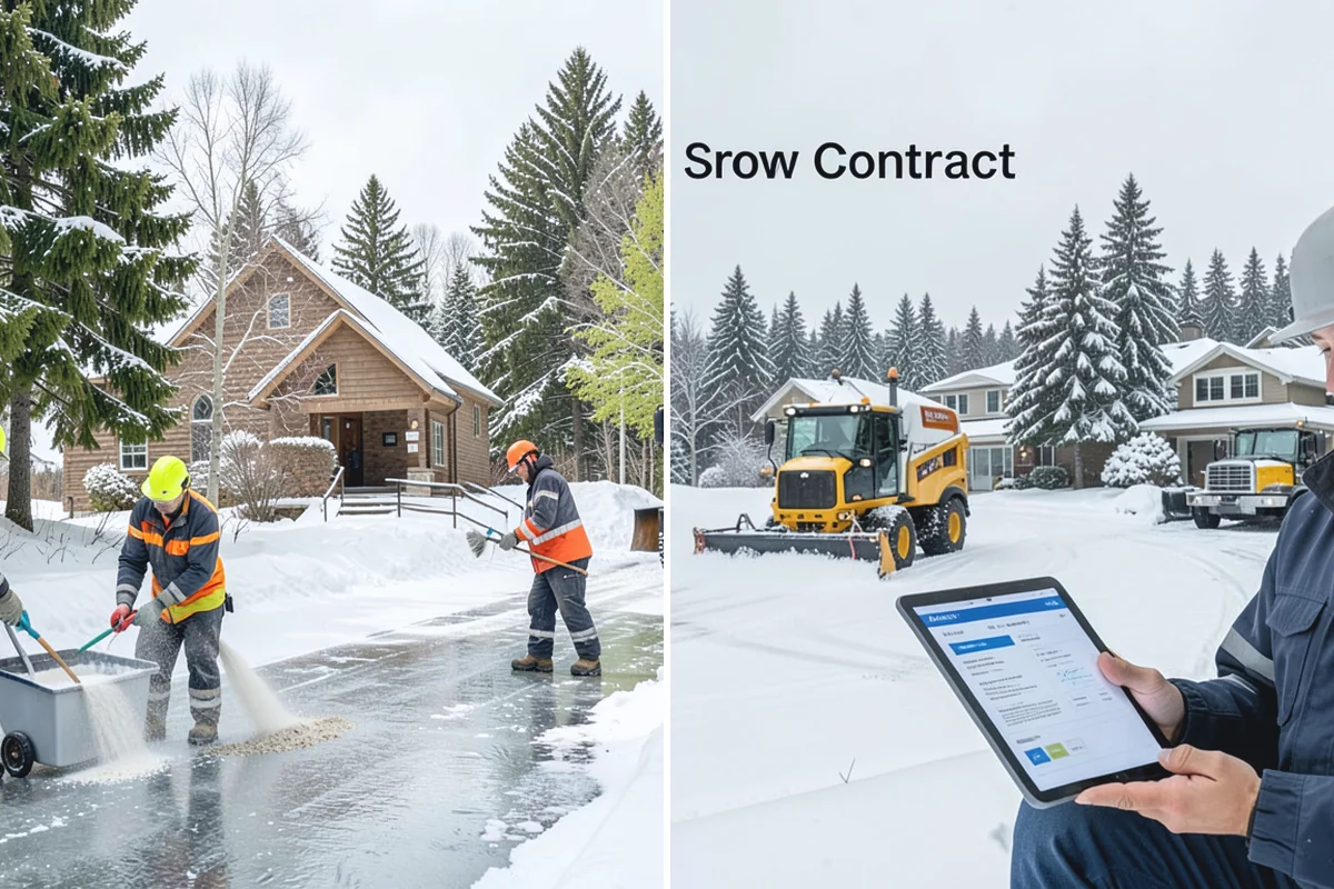 Condominium Parking Lot Snow Removal in Des Moines, King County, WA - Inspect the lot, garage ramps, and interior pinch points with association contacts