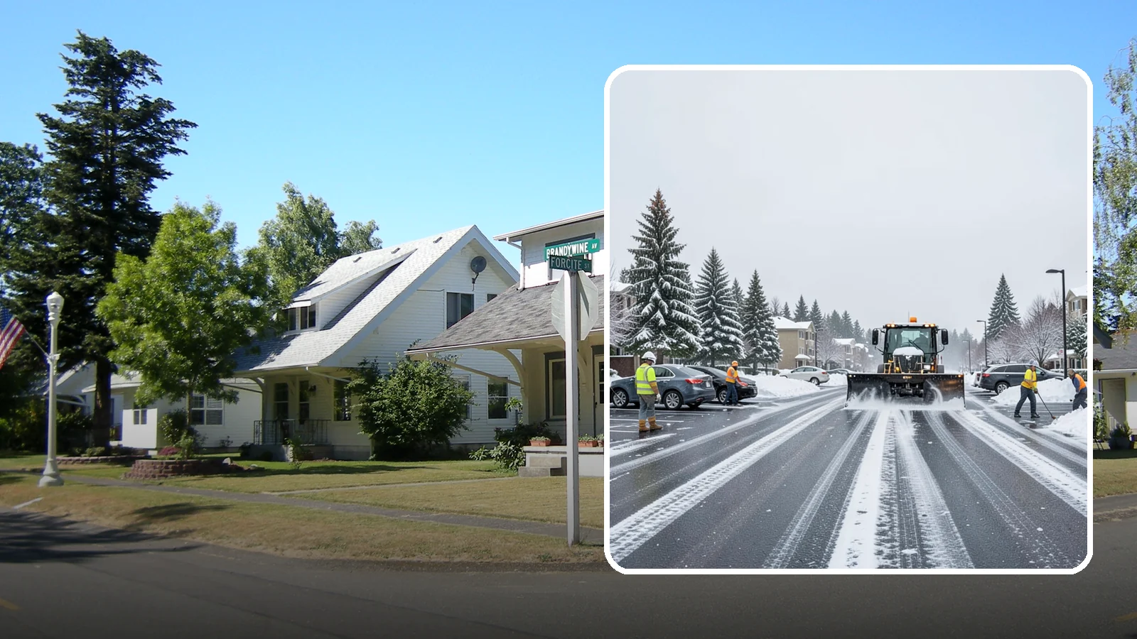 Condominium Parking Lot Snow Removal in DuPont, Pierce County, WA - We keep condominium owner and guest lots clear so residents protect their own vehicles during Western Washington snow events.