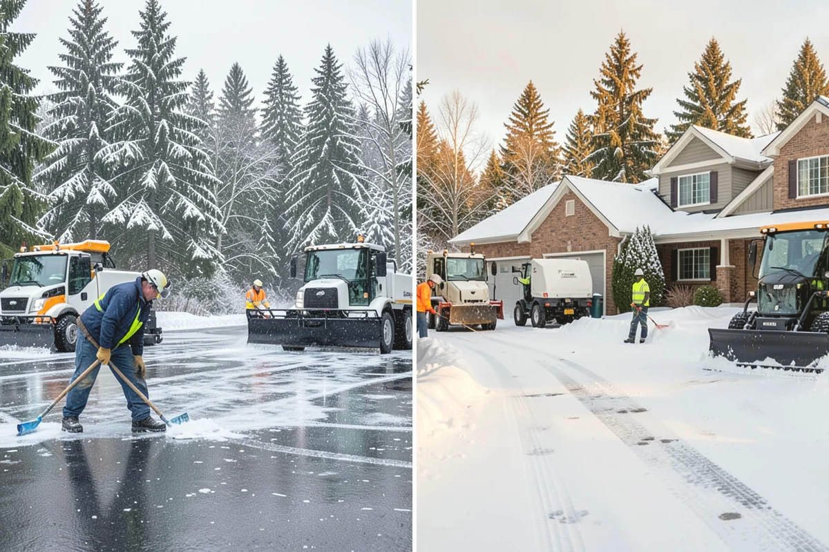 Condominium Parking Lot Snow Removal in Duvall, King County, WA - Inspect the lot, garage ramps, and interior pinch points with association contacts