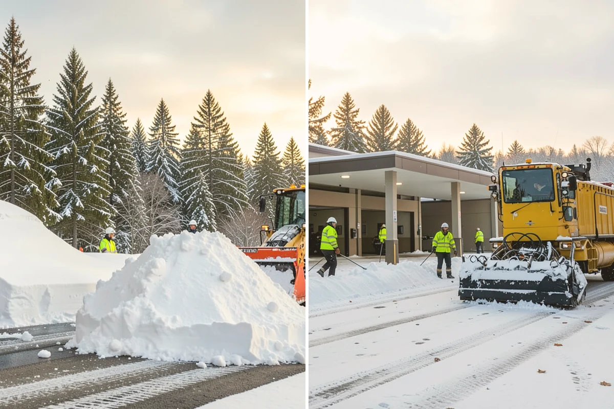 Condominium Parking Lot Snow Removal in Eatonville, Pierce County, WA - Inspect the lot, garage ramps, and interior pinch points with association contacts