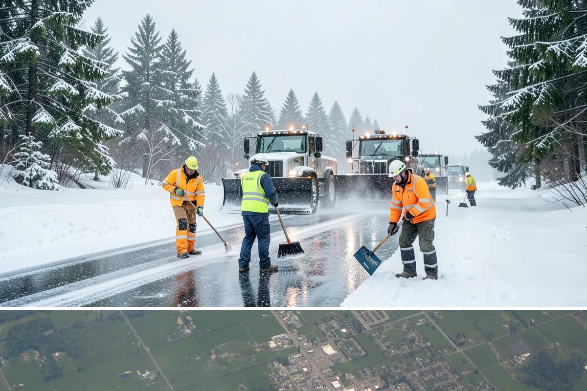Condominium Parking Lot Snow Removal in Enumclaw, King County, WA - Condominium lots in the Puget Sound region see peak snow activity from mid-December through February during repeated freeze-thaw...