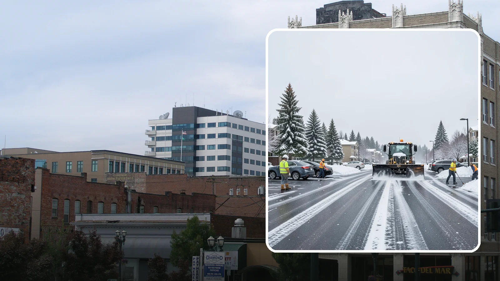 Condominium Parking Lot Snow Removal in Everett, Snohomish County, WA - We keep condominium owner and guest lots clear so residents protect their own vehicles during Western Washington snow events.