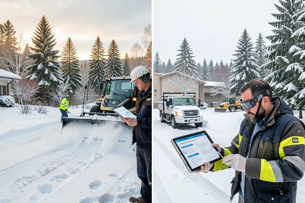 Condominium Parking Lot Snow Removal in Everett, Snohomish County, WA - Inspect the lot, garage ramps, and interior pinch points with association contacts