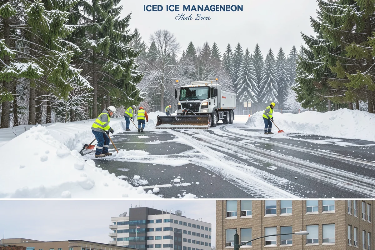 Condominium Parking Lot Snow Removal in Everett, Snohomish County, WA - Condominium lots in the Puget Sound region see peak snow activity from mid-December through February during repeated freeze-thaw...