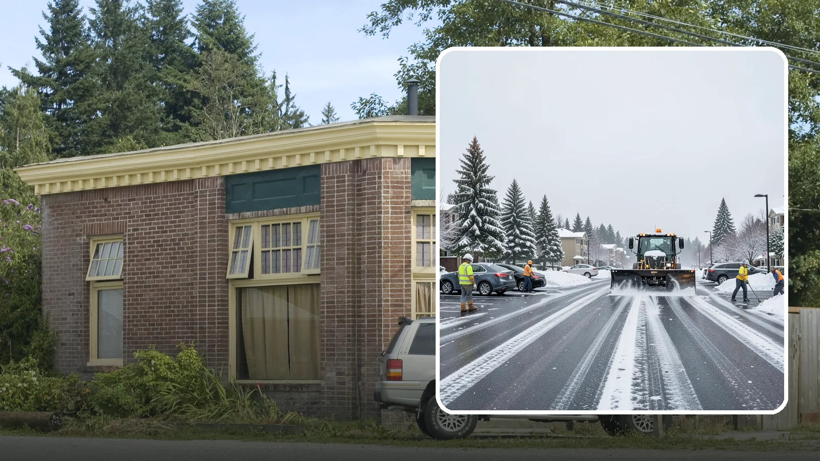 Condominium Parking Lot Snow Removal in Hamilton, Skagit County, WA - We keep condominium owner and guest lots clear so residents protect their own vehicles during Western Washington snow events.