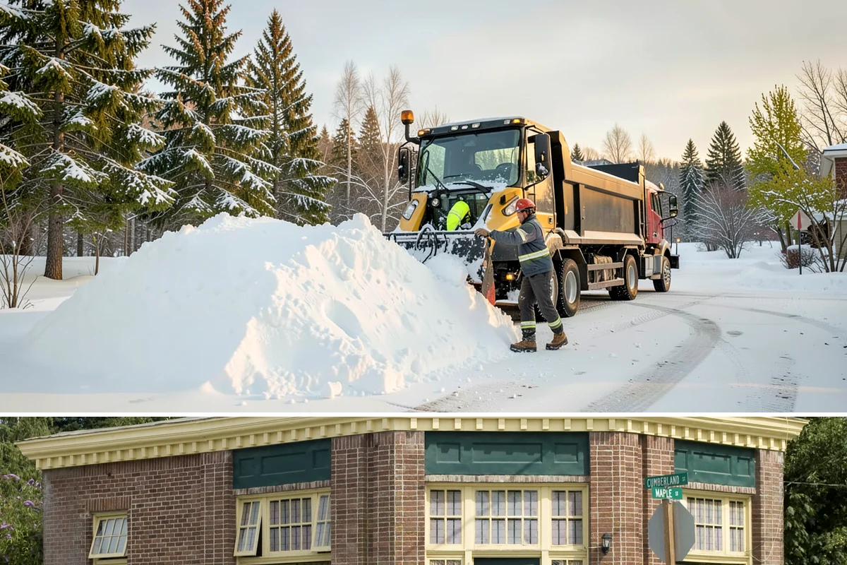 Condominium Parking Lot Snow Removal in Hamilton, Skagit County, WA - Condominium lots in the Puget Sound region see peak snow activity from mid-December through February during repeated freeze-thaw...