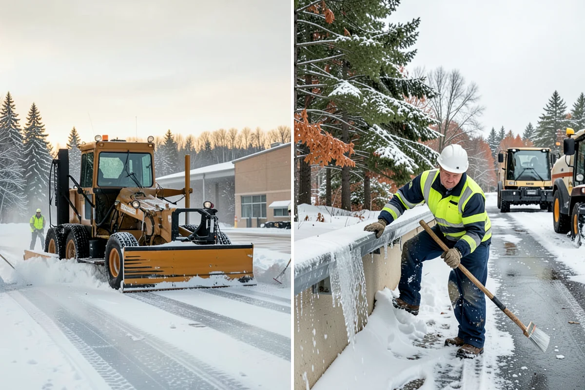 Condominium Parking Lot Snow Removal in Hunts Point, King County, WA - Inspect the lot, garage ramps, and interior pinch points with association contacts