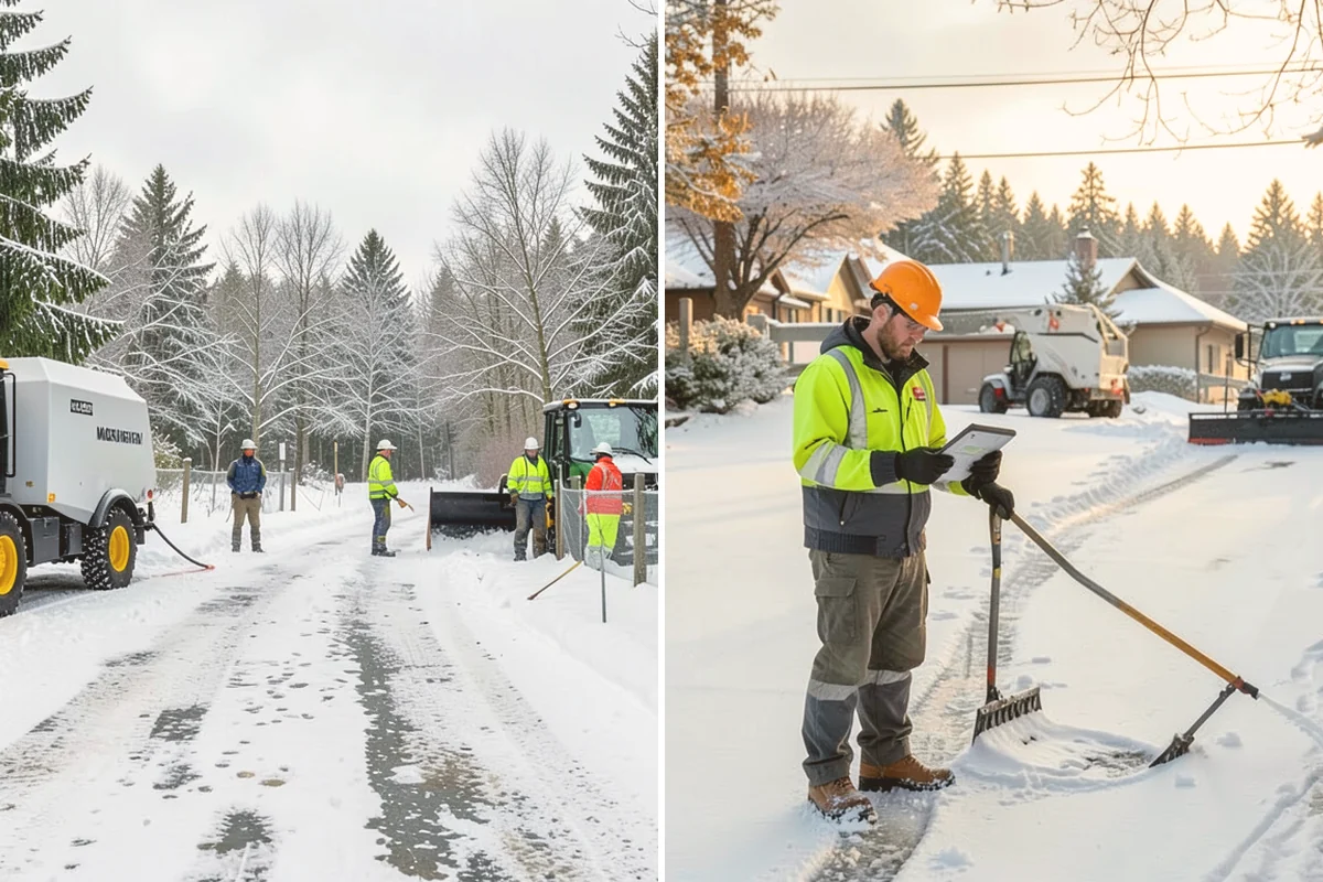 Condominium Parking Lot Snow Removal in Index, Snohomish County, WA - Inspect the lot, garage ramps, and interior pinch points with association contacts
