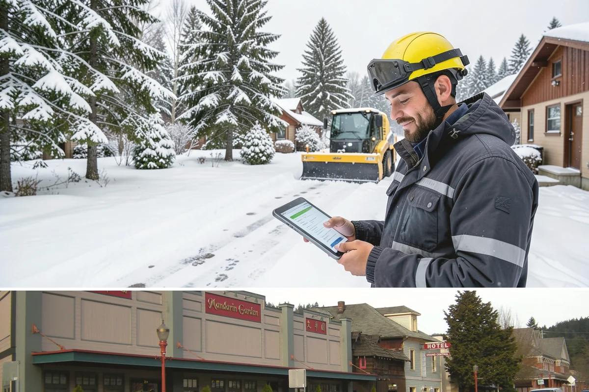Condominium Parking Lot Snow Removal in Issaquah, King County, WA - Condominium lots in the Puget Sound region see peak snow activity from mid-December through February during repeated freeze-thaw...