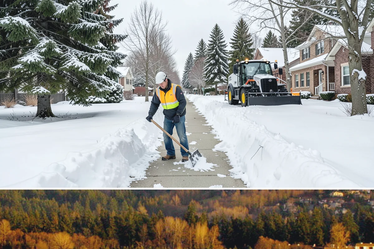 Condominium Parking Lot Snow Removal in Kenmore, King County, WA - Condominium lots in the Puget Sound region see peak snow activity from mid-December through February during repeated freeze-thaw...